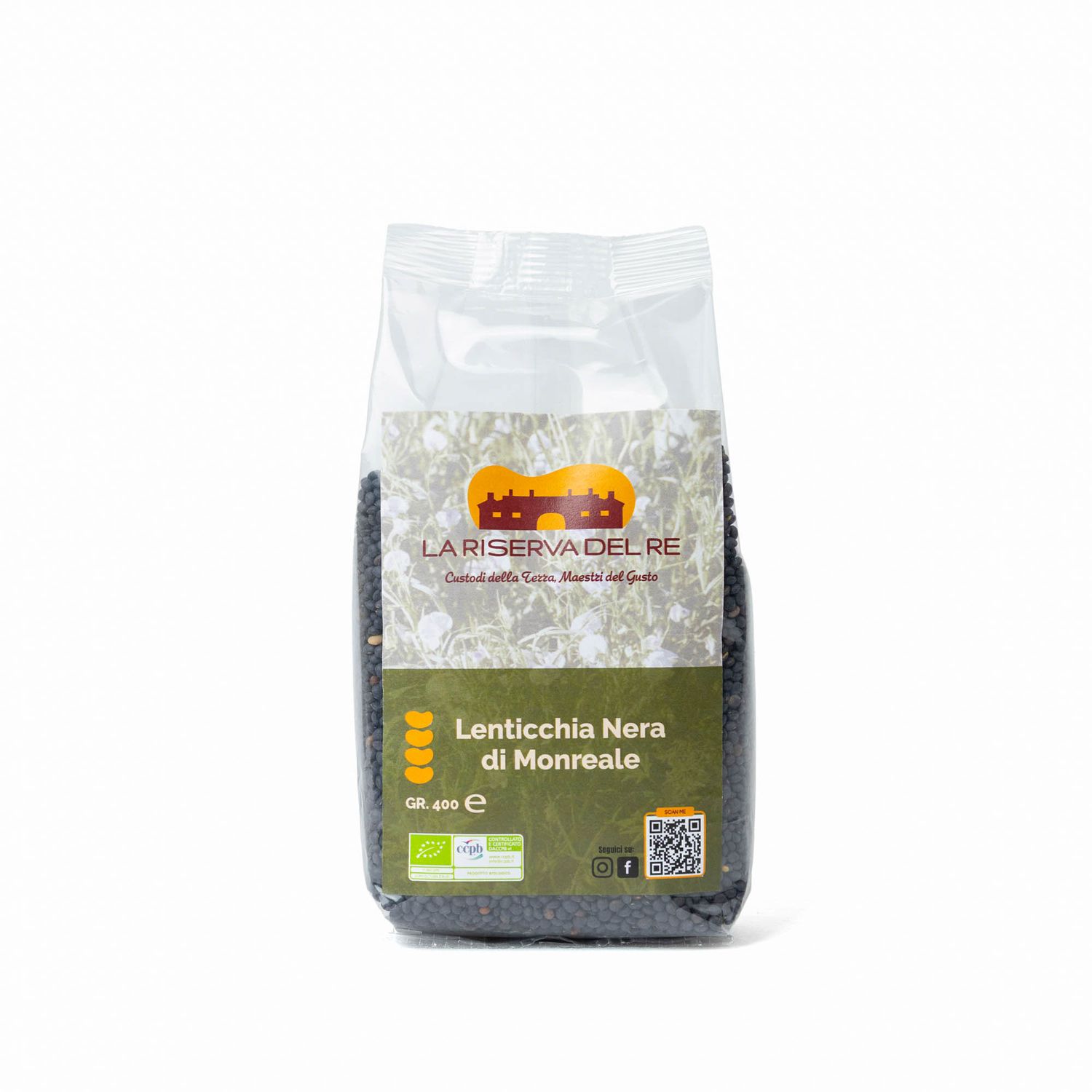 Lenticchie Nere di Monreale BIO da 400 gr