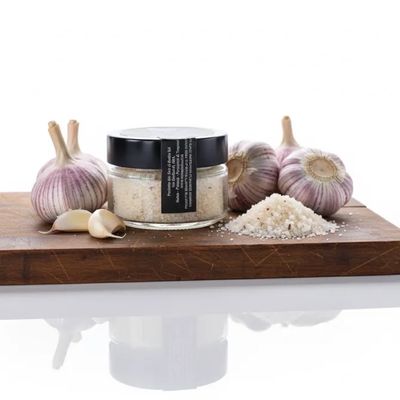 Fior di Sale aromatizzato all'aglio rosso di nubia presidi slow food 120gr