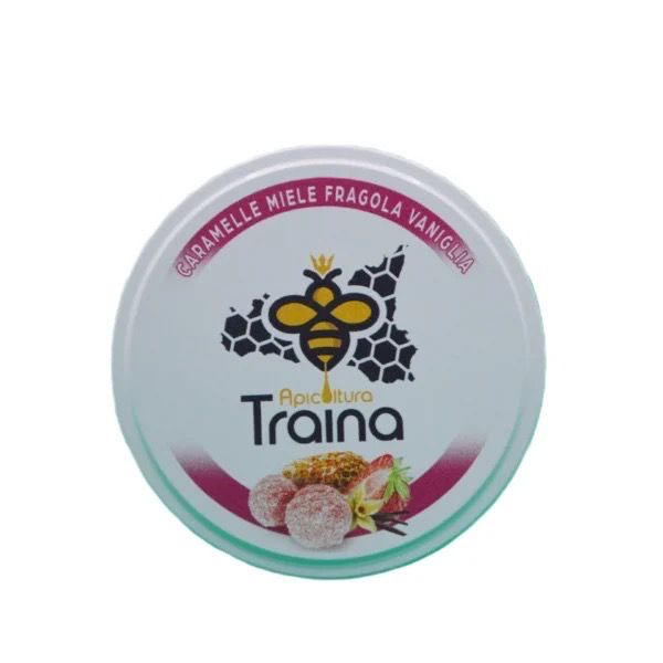 Caramelle miele, fragola e vaniglia