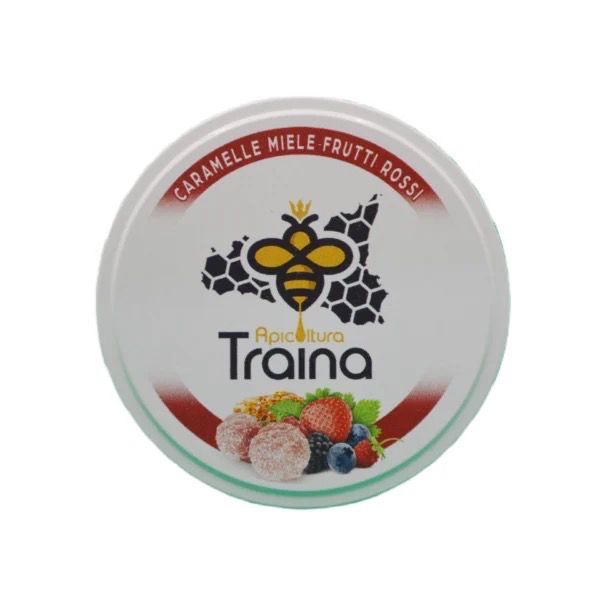Caramelle miele e frutti rossi