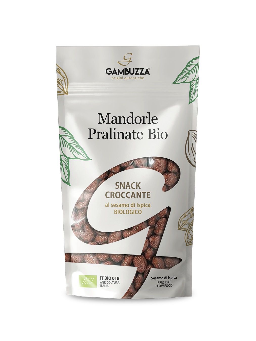 MANDORLE PRALINATE AL SESAMO BIO
