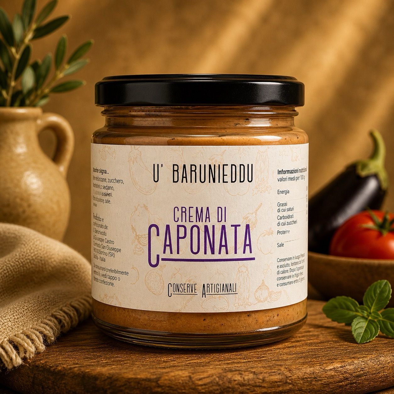 Crema di caponata 90gr.