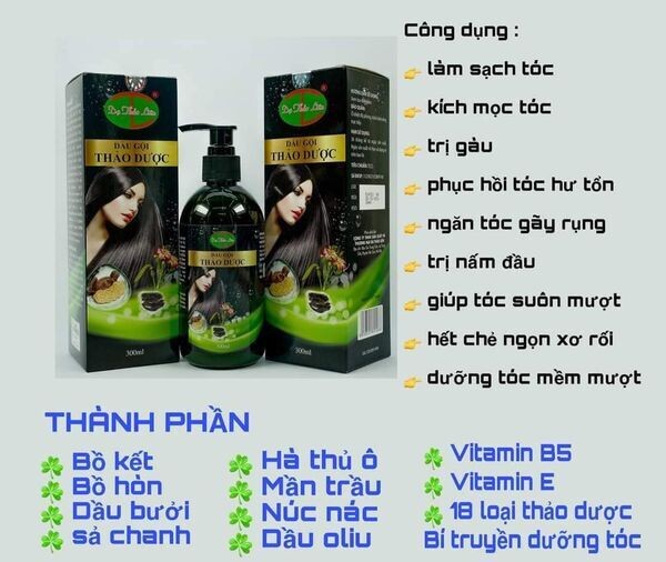 Dầu gội thảo dược Dạ Thảo Liên - 300 ml