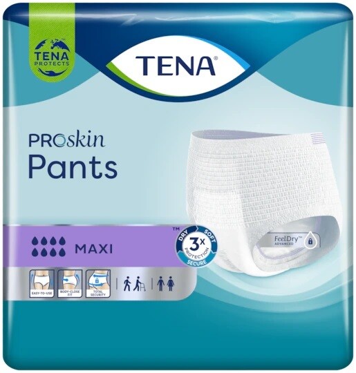 Tena Proskin Pants Maxi Extra Large 10 Pants