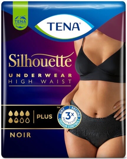 Tena Silhouette Plus Noir - taille haute Medium 9 pants