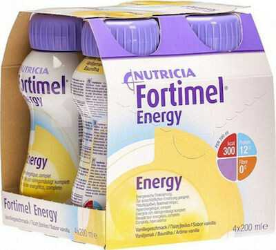 Fortimel Energy
Disponible dans les goûts : fraise, banane, chocolat, vanille