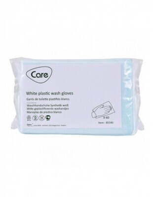 Gants de toilette plastifiés CARE / 60