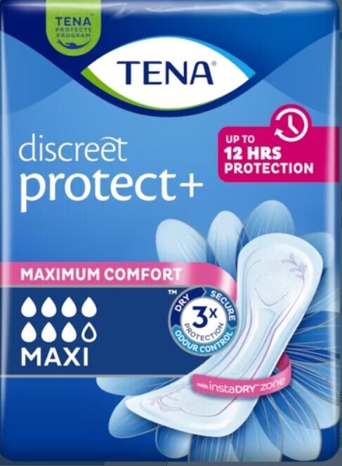 TENA Discreet Protect + Maxi - 12 protections