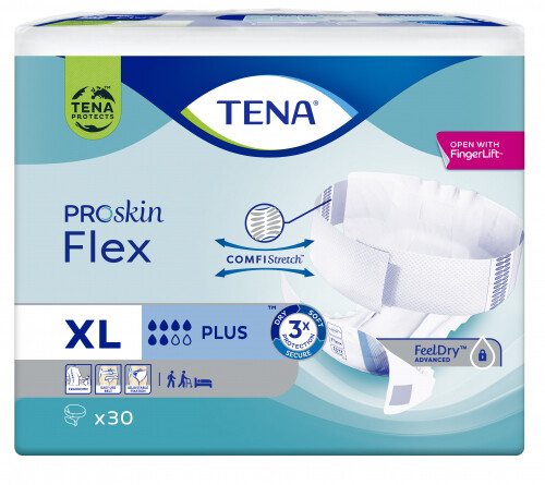 Tena Proskin Flex Plus Extra Large 30 changes