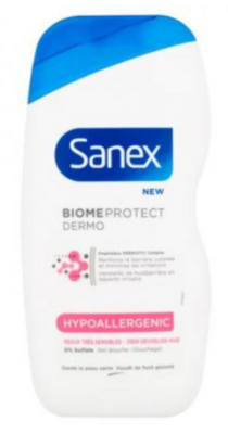 Gel douche hypo-allergenic Sanex
Flacon de 500 ml
