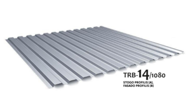 TRB - 14/1080 stogo / fasado profiliai - trapeciniai lakštai