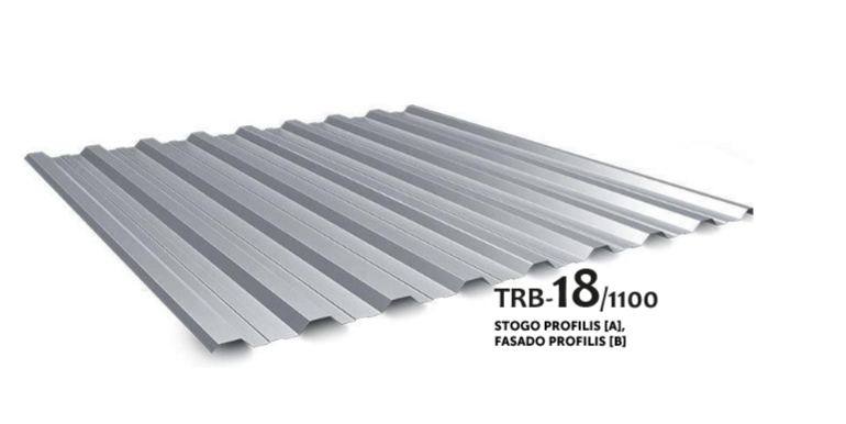 TRB - 18/1100 stogo / fasado profiliai - trapeciniai lakštai