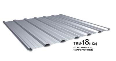 TRB - 18/1124 stogo / fasado profiliai - trapeciniai lakštai