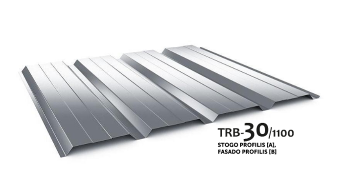 TRB - 30/1100 stogo / fasado profiliai - trapeciniai lakštai