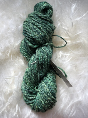 Handspun Medium Green Merino Yarn Handspun Medium Green Merino Yarn