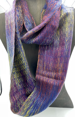 Hand Dyed Handwoven Tencel Scarf Hand Dyed Handwoven Tencel Scarf