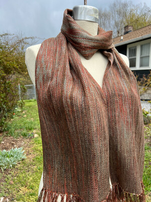 Hand Dyed Handwoven Tencel Scarf