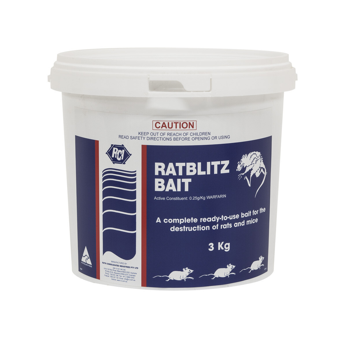 Ratblitz Rodenticide - 3Kg