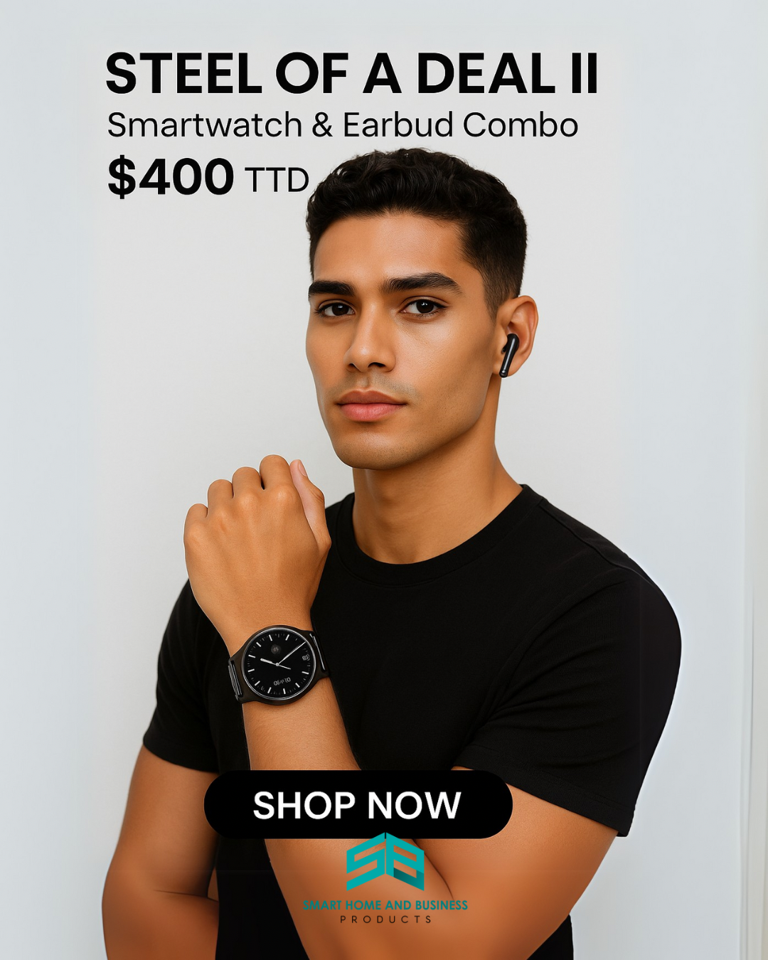 Smart Watch Round face Steel Of A Deal II