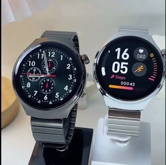 Smart Watch Round face Steel Of A Deal II (Earbuds Included)