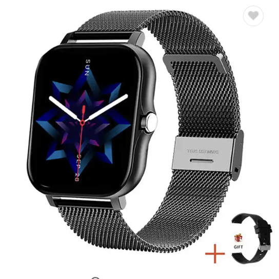 Smart Watch (Stainless Steel) - Black