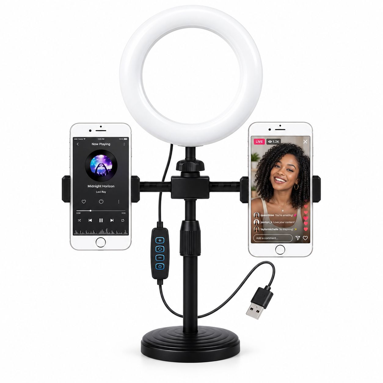 6” table top Ring Light 