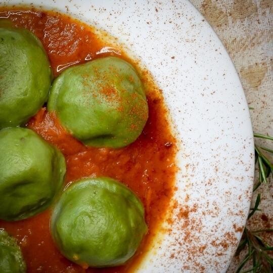 Budakiss de ZUCCHINI - Masa con Papa y Espinaca x750grs