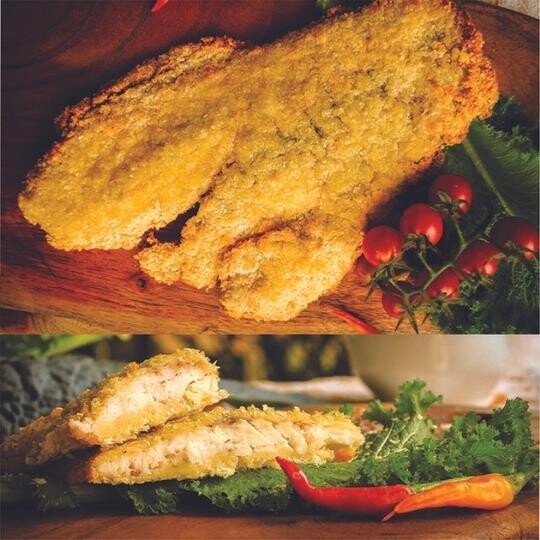 Milanesas de CORVINA  c/Escama de Papas  x Kg-