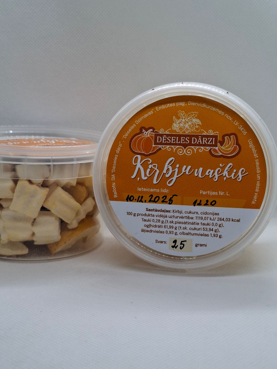 Ķirbju našķis (liofilizēts) 25g