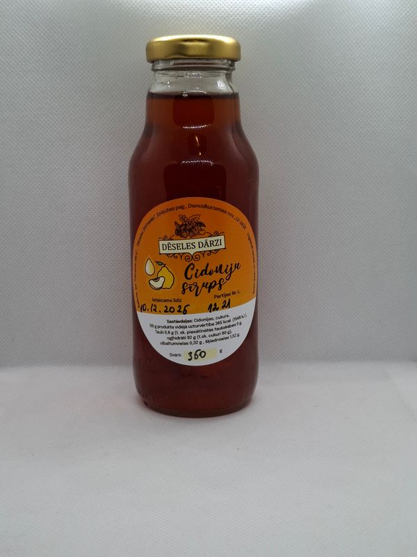 Cidoniju sīrups 350g