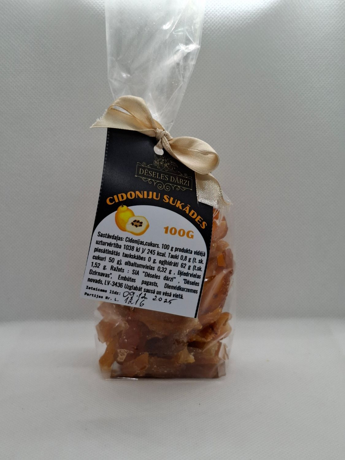Cidoniju sukādes (daiviņas) 100g