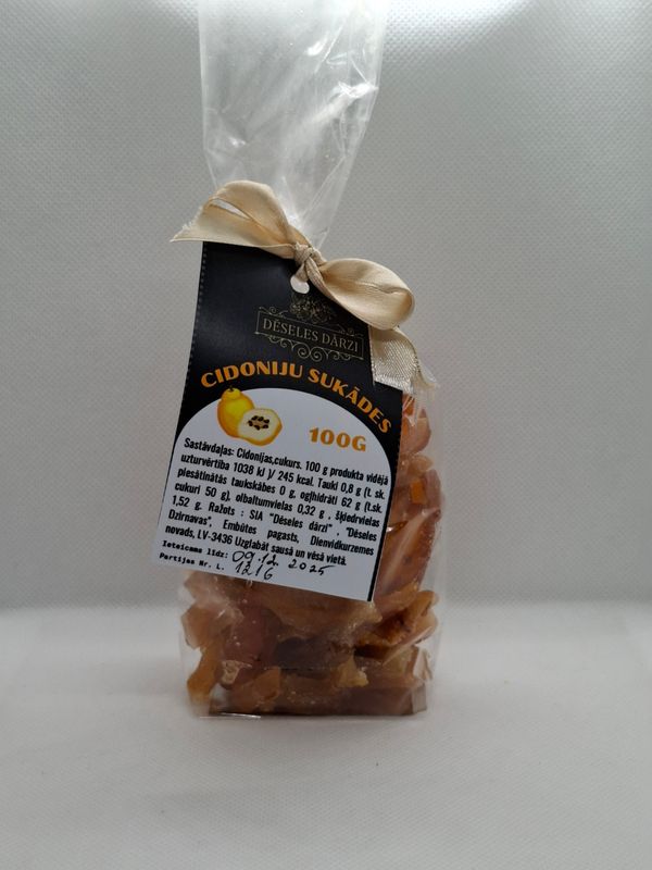 Cidoniju sukādes (daiviņas) 100g