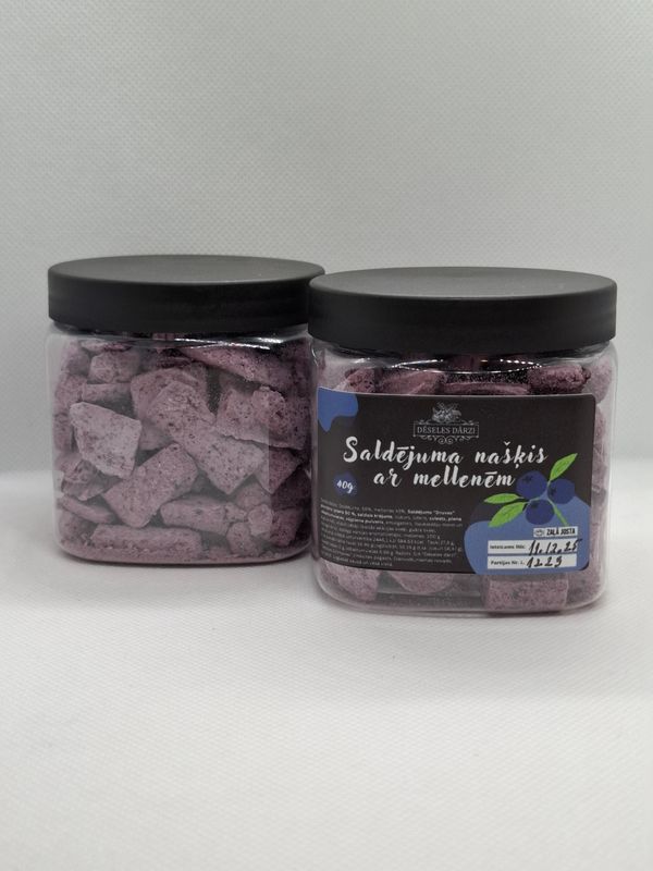 Saldējuma našķis ar mellenēm (liofilizēts) 40g Saldējuma našķis ar mellenēm (liofilizēts) 40g
