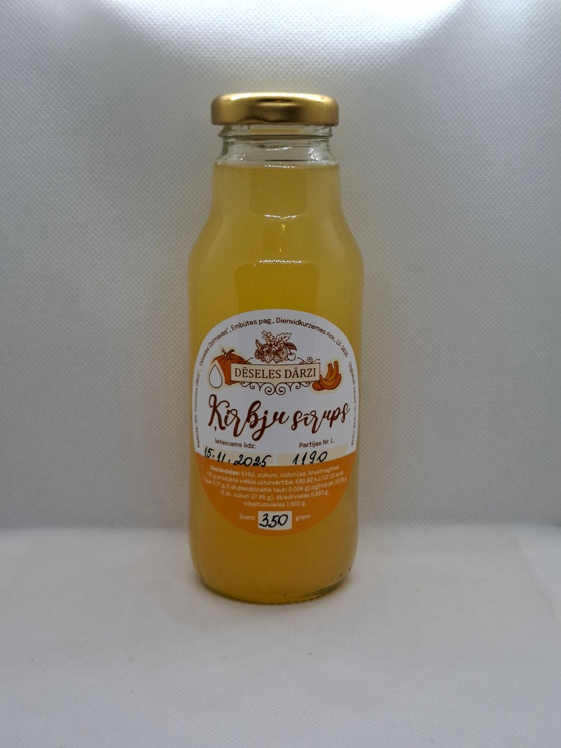Ķirbju sīrups 350g