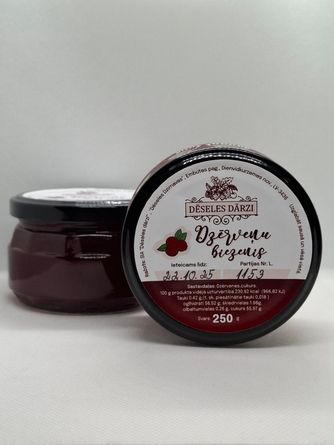 Dzērveņu biezenis 250g