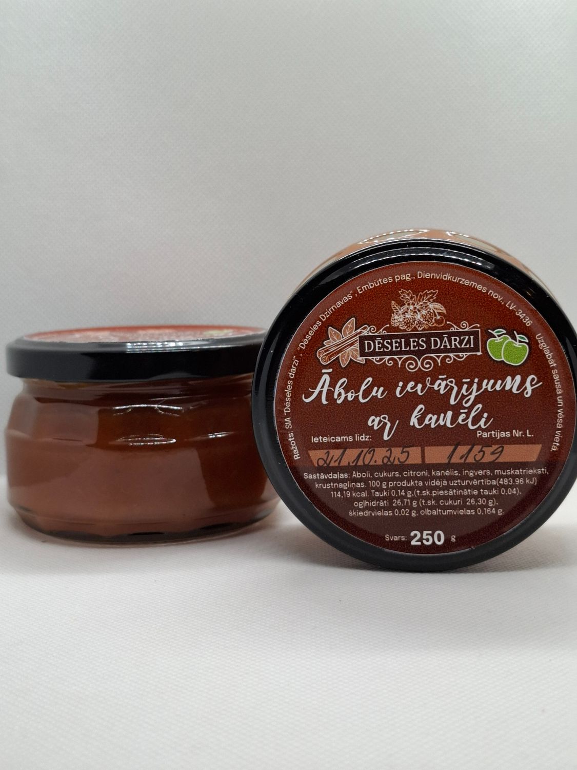Ābolu ievārījums ar kanēli 250g