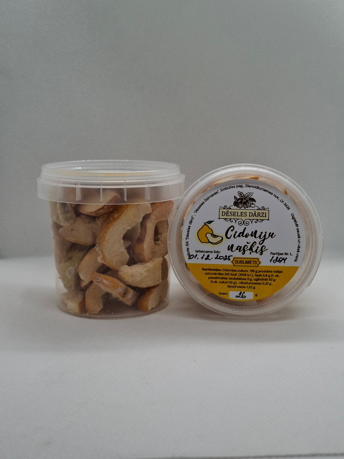 Cidoniju našķis (liofilizēts) 24g Cidoniju našķis (liofilizēts) 24g