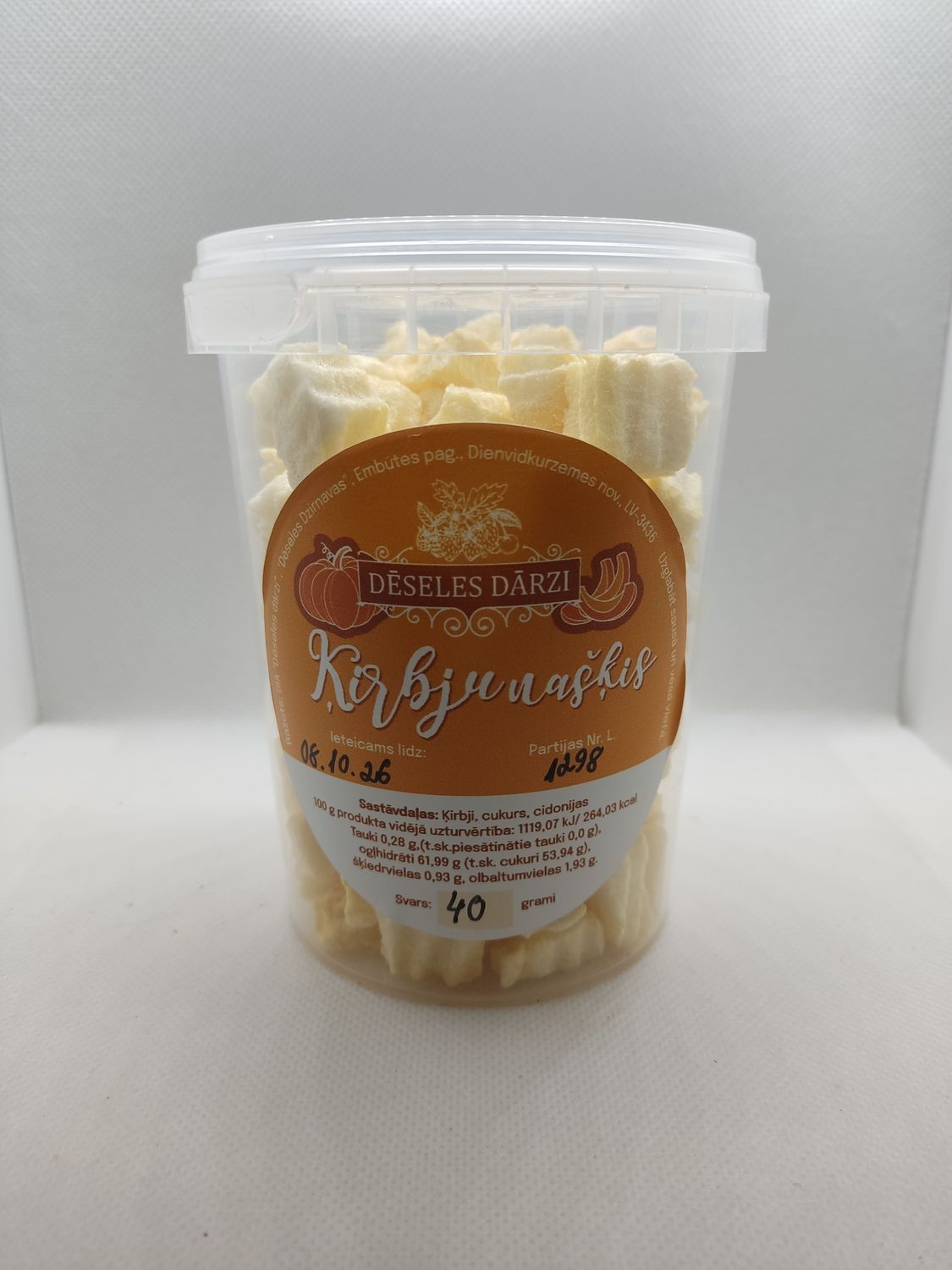 Ķirbju našķis (liofilizēts) 40g