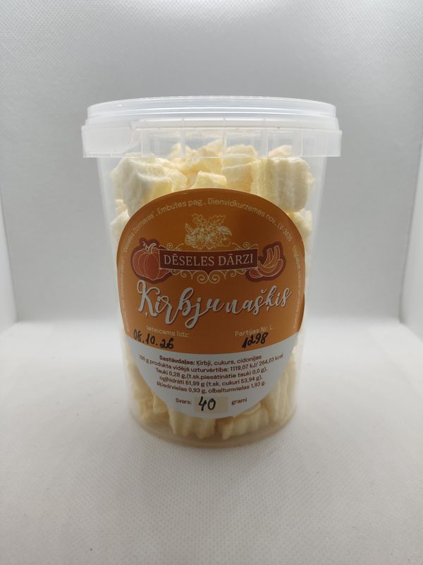 Ķirbju našķis (liofilizēts) 40g Ķirbju našķis (liofilizēts) 40g