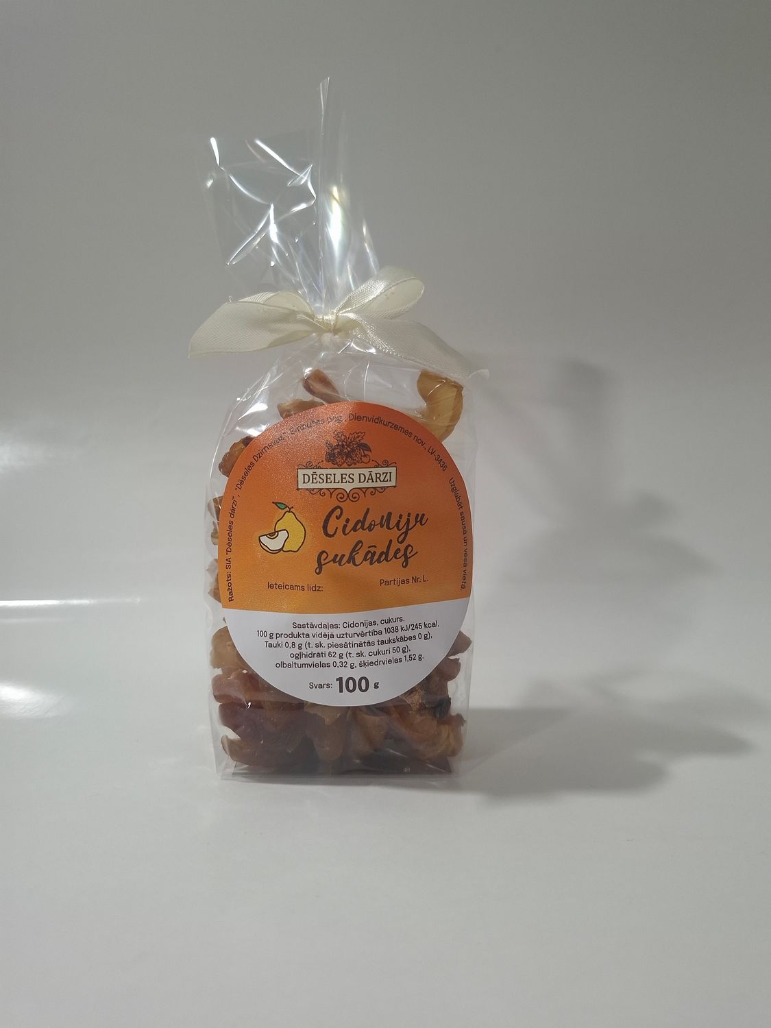 Cidoniju sukādes daivās 100g Cidoniju sukādes daivās 100g