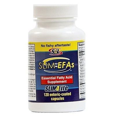 Slim4Life slm EFA essential fatty acid supplement pill bottle front