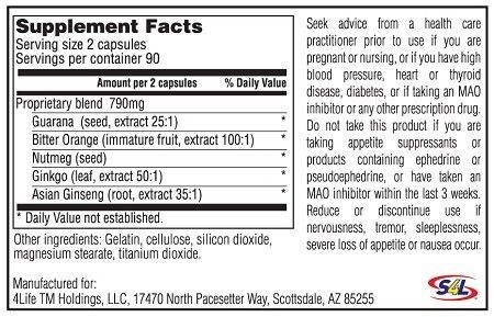Caffeine Free Natural Appetite Suppressant