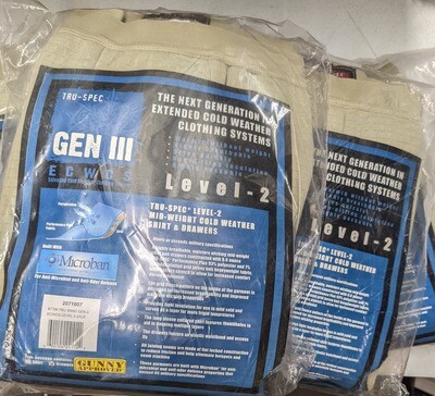Tru-Spec Gen-3 Level 2 ECWCS Bottom Drawers Desert Sand 2XL Wholesale Lot of 10