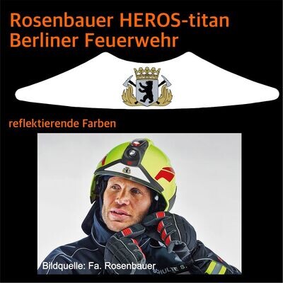 Berlin - Rosenbauer HEROS-titan Frontkeil mit Stadtwappen, Aufkleber