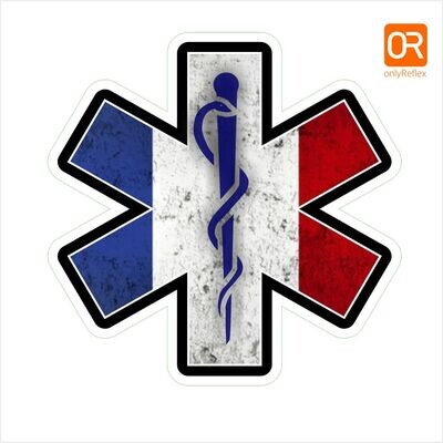 Frankreich - France Star of Life Logo, Aufkleber