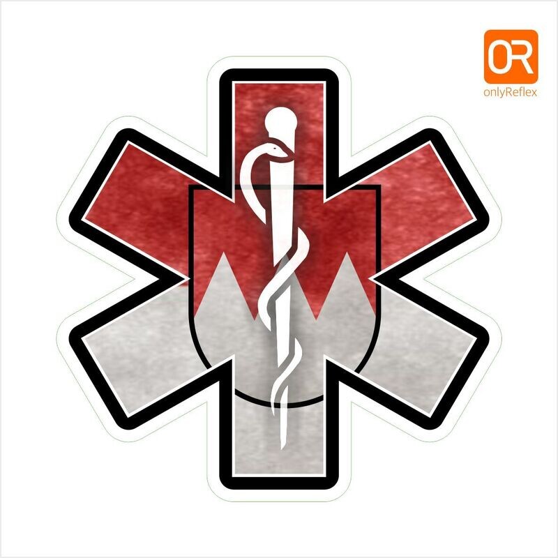 Franken  Star of Life Logo, Aufkleber - Sticker