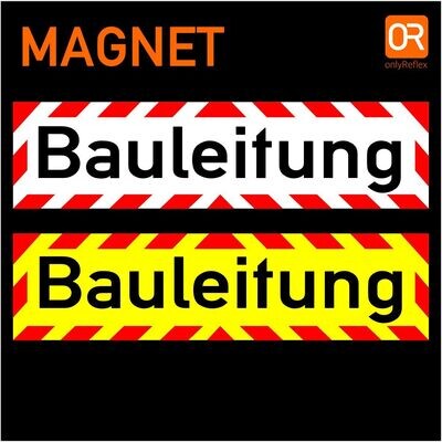 Bauleitung Magnetschild