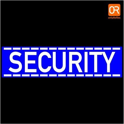 Security Magnetschild - blau
