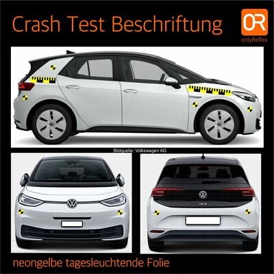 Crash Test Car Fahrzeugbeklebung