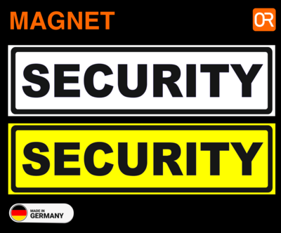 Security Magnetschild